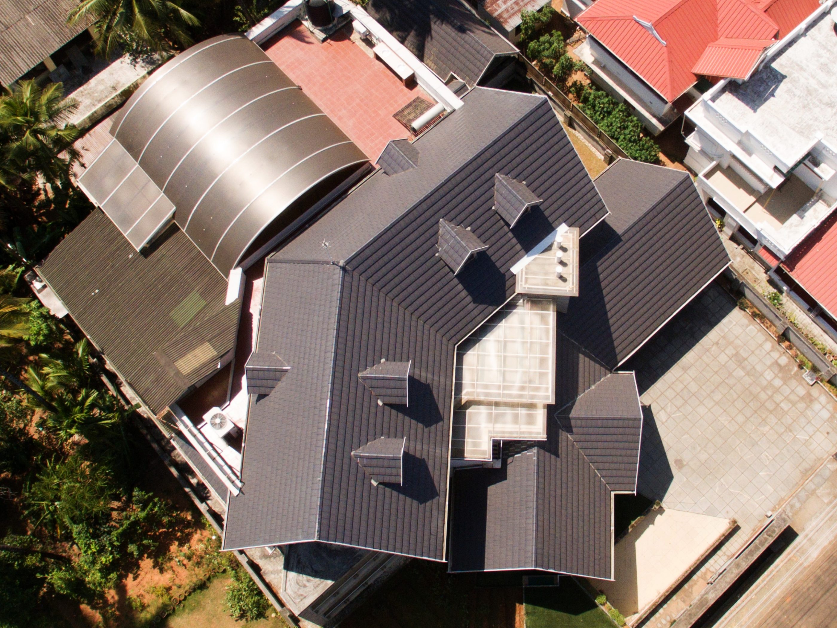 Pitched roof individual house