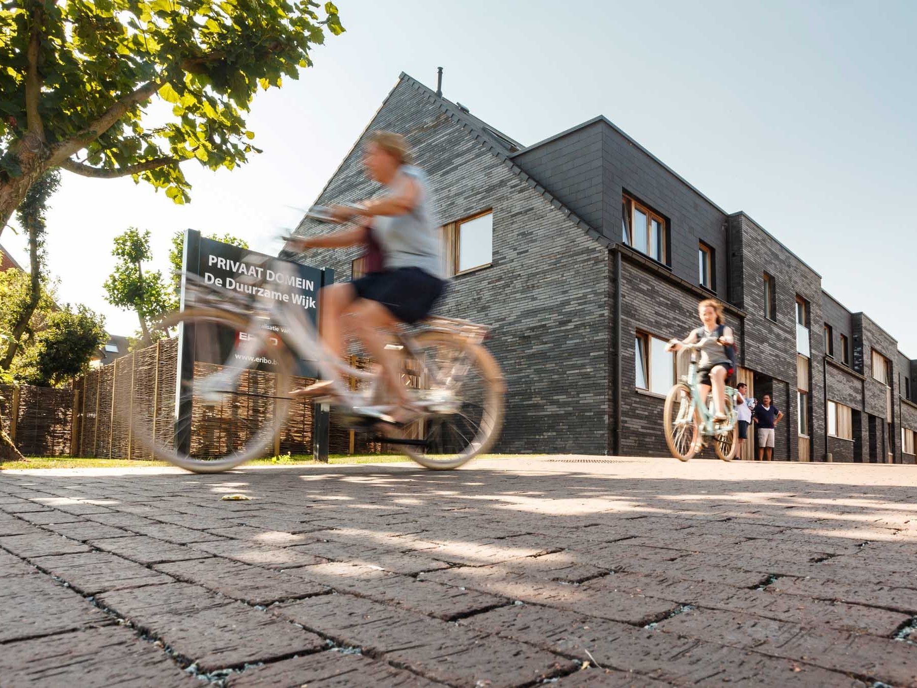 Wienerberger concrete and clay pavements are also ideal for bicycle lanes.