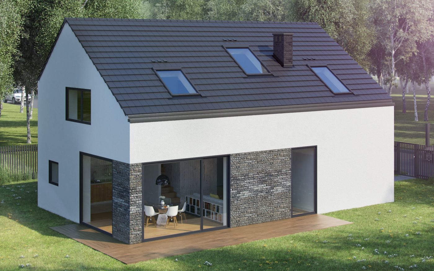 e4 house in Poland visualization