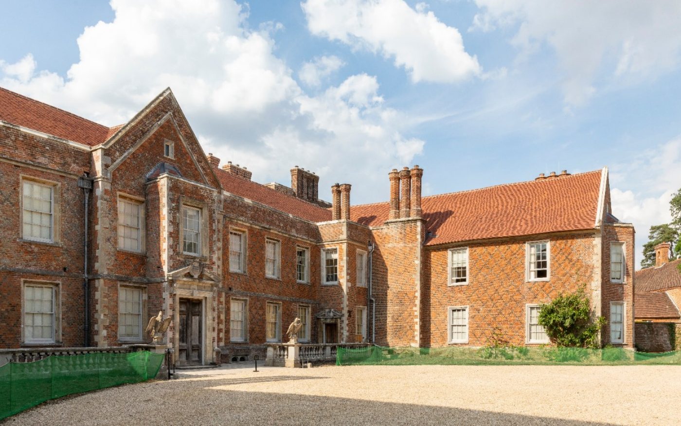 The Vyne stately home, roof renovation with Keymer tiles