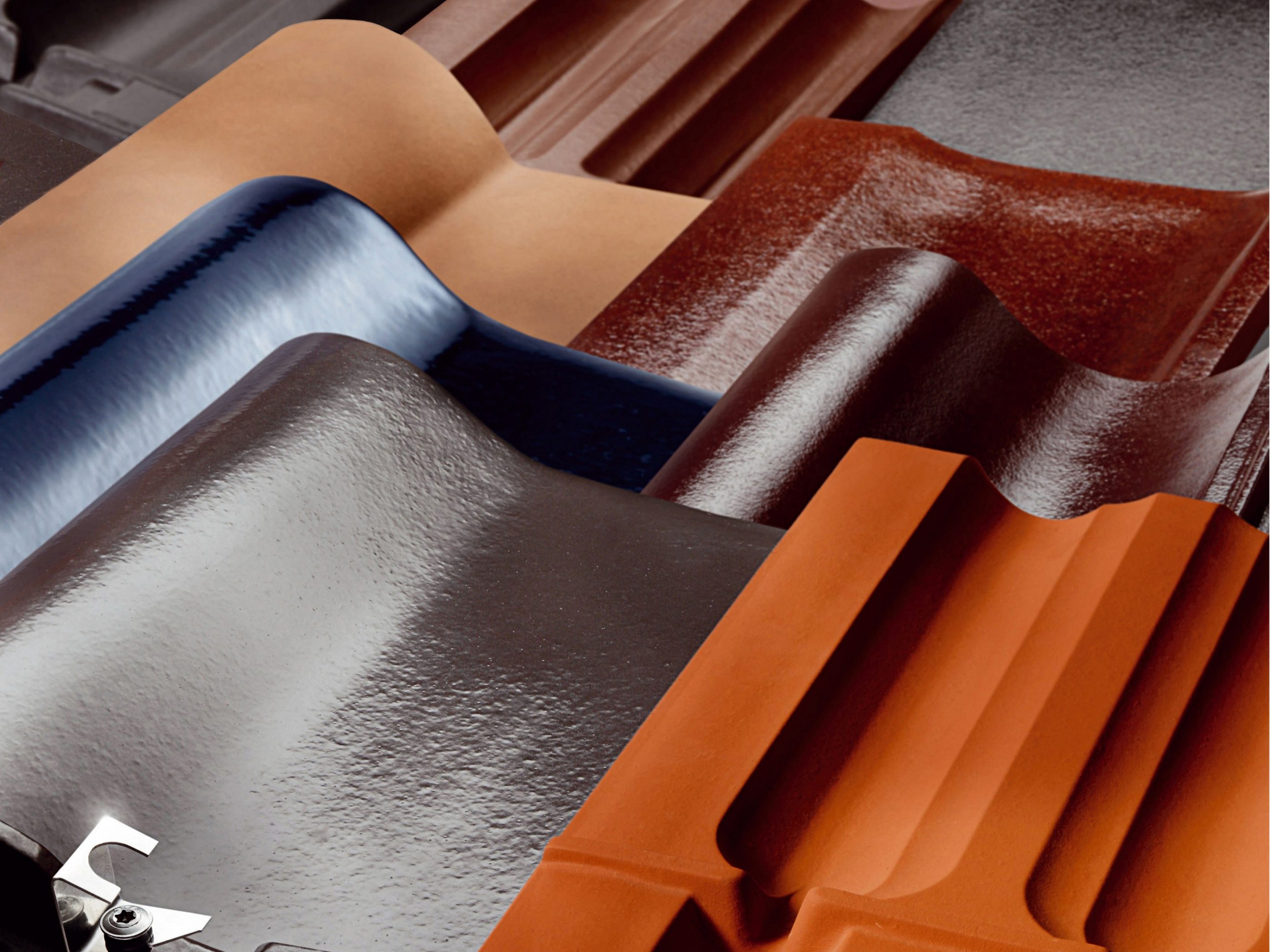 mixed roof tiles