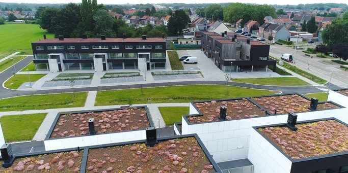 Struxura Prefabricated Wall - Reference Project (apartments) in Wijnegem