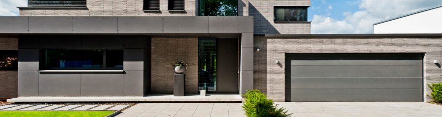 Moderne Architektur, Aussenfassadeeines Wohnhauses in Neuenkirchen, Nordrhein-Westfalen, Deutschland * house in modern architecture, Nordrhein-Westfalen, Gemany