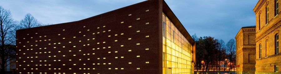 The Pärnu inner-city gym, Estonia. Used materials: Terca St. John's bricks from Aseri plant (Estonia).