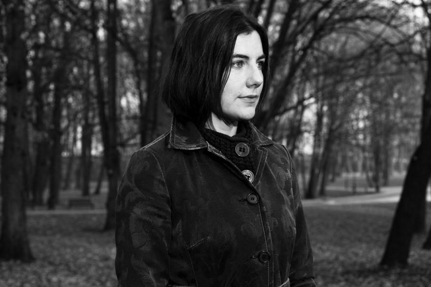 Black and white photograph of Siiri Vallner, architect at Kavakava