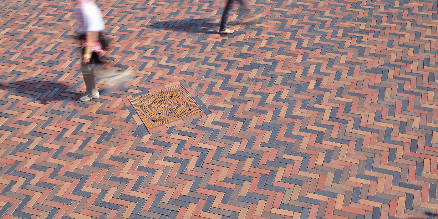 paver, penter, paving stone, square, people, Titan, Schwarzbraun Kohlebrand, Rotblaubunt Kohlebrand, Penter Blue, Köln, Penter Gelbbunt Kohlebrand