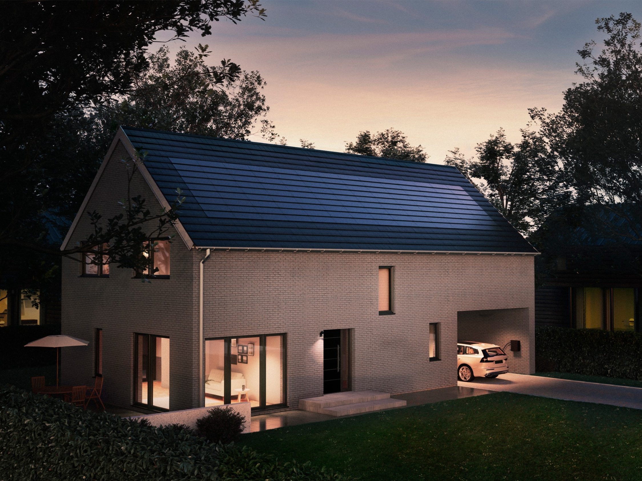 Woning met de Wevolt X-Roof zonnepanelen
